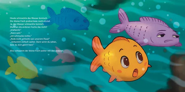 Der kleine Fisch schwimmt gegen den Strom_02